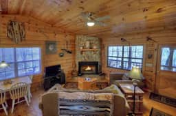Laughing Hippo is a classic mountain cabin