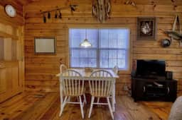 Laughing Hippo is a classic mountain cabin