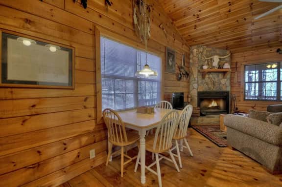 Laughing Hippo is a classic mountain cabin
